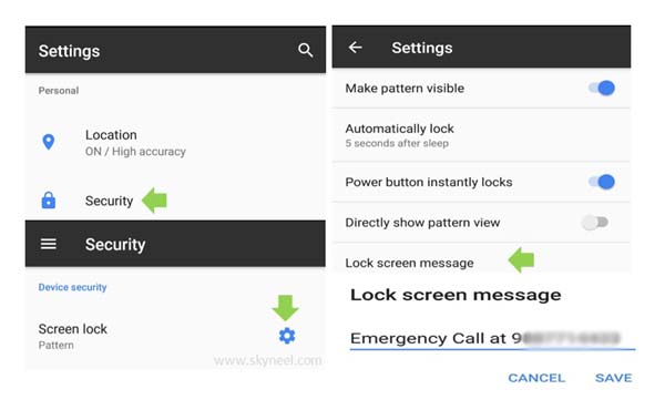 How to show an Emergency contact number on your Smartphone