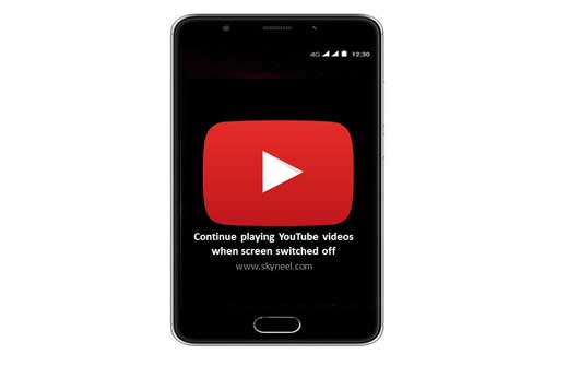 Continue playing YouTube videos when screen switched off