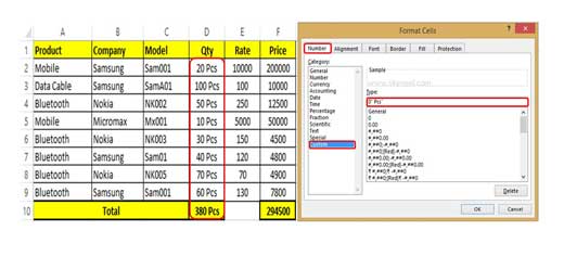 How to Add suffix in range of cells in MS Excel