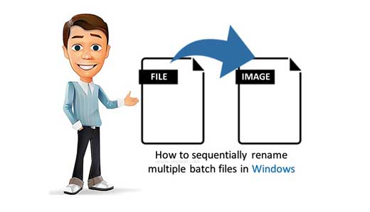 How to sequentially rename multiple batch files in Windows