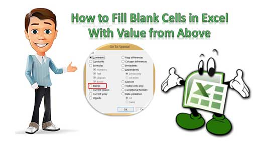 Fill Blank Cells In Excel With Value From Above 7142