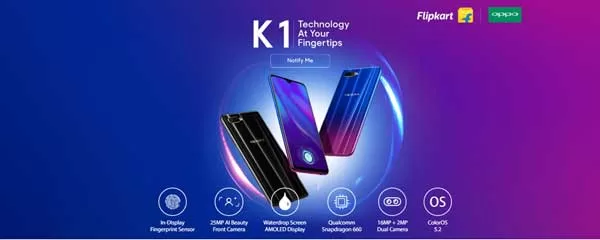 Oppo K1 with In-Screen Fingerprint Sensor Oppo K1 with In-Screen Fingerprint Sensor