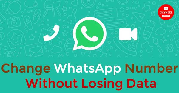 change whatsapp number without losing data