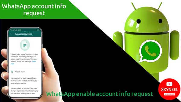 WhatsApp account info request