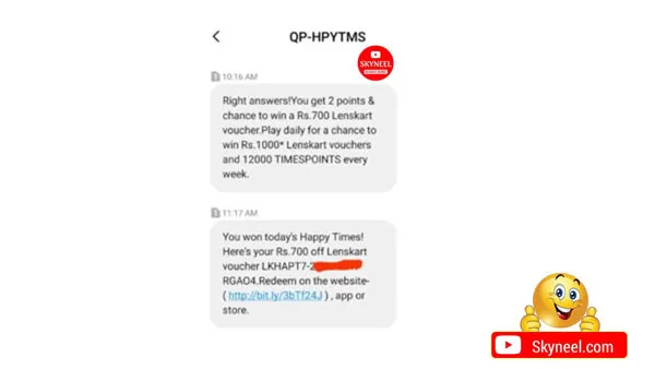 TOI Happy Times Quiz Proof