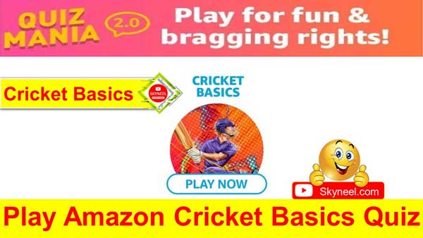 Amazon Cricket Basics Quiz Answers