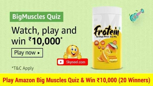 Amazon Big Muscles Quiz Answers