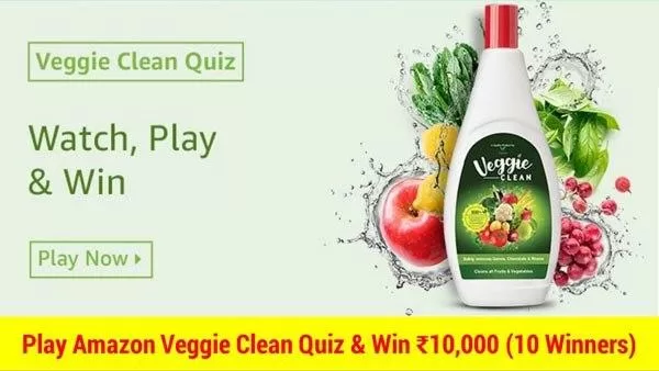 Amazon Veggie Clean Quiz Answers
