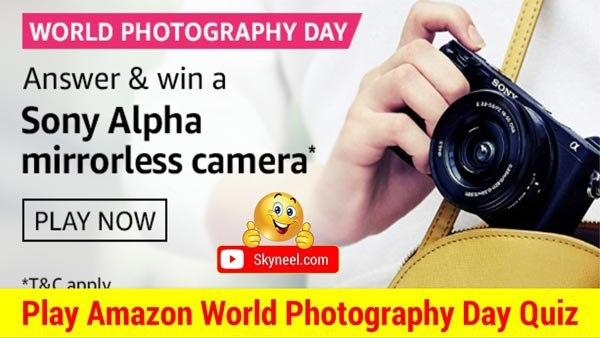 Amazon World Photography day Quiz Answers