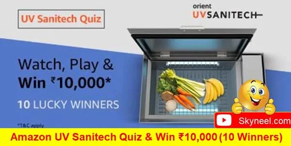 Amazon UV Sanitech Quiz Answers Amazon UV Sanitech Quiz Answers