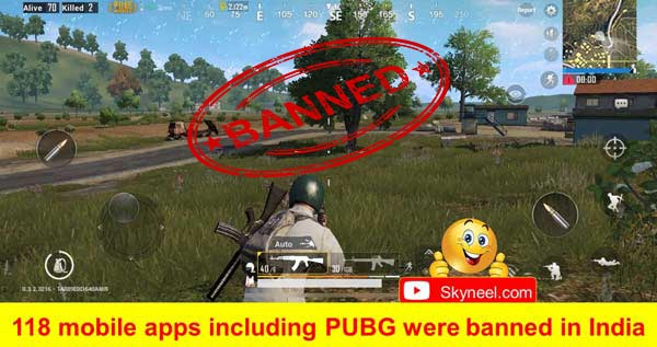 118 mobile apps including PUBG were banned in India