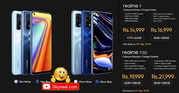 Realme 7 and Realme 7 Pro launched in India