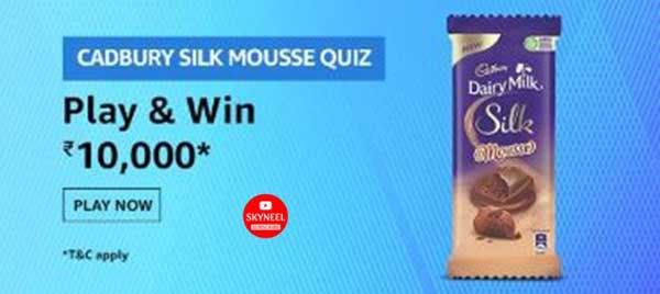 Amazon Cadbury Silk Mousse Quiz Answers