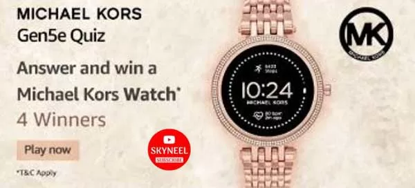 Amazon Michael Kors Gen5e Quiz Answers Amazon Michael Kors Gen5e Quiz Answers