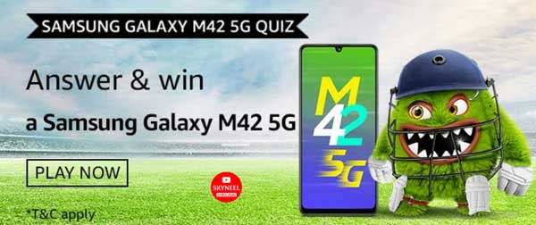 Amazon Samsung Galaxy M42 5G Quiz Answers