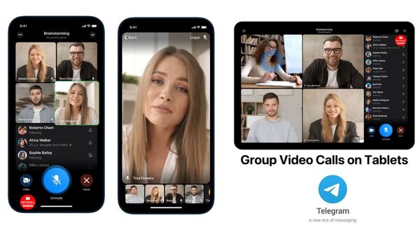 Telegram launched group video call service