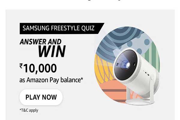 Amazon Samsung freestyle Quiz Answers