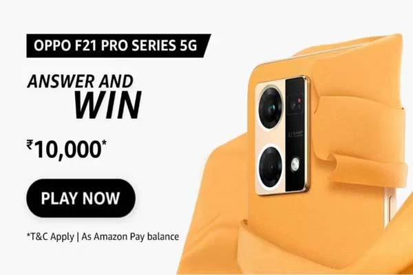 Amazon Oppo F21 Pro Series 5G Quiz Answers