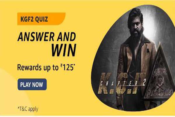 Amazon KGF2 Quiz Answers