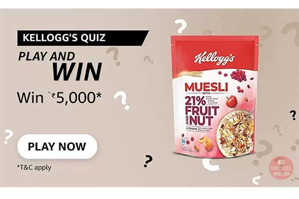 Amazon Kelloggs Quiz Answers – Win ₹5,000 (20 Winners)
