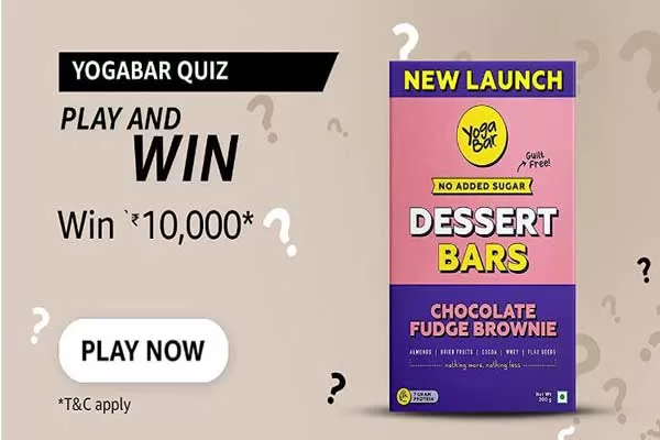 Amazon Yogabar Quiz Answers