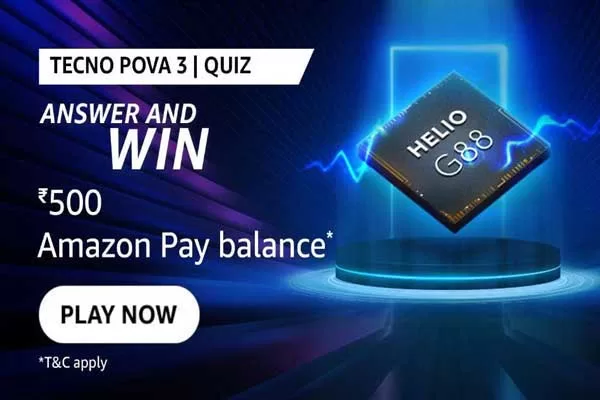 Amazon Tecno POVA 3 Quiz Answers