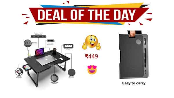 Best Deals 😍🔥 Study Table 👩🏻‍💻📓✍🏻 for Students/Work for Home Bed Table for Study Foldable Laptop Table