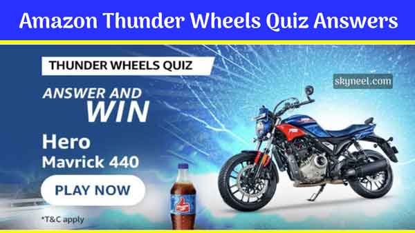 Amazon Thunder Wheels Quiz Answers