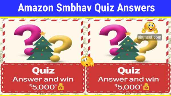 Amazon New Year Special Quiz Answers