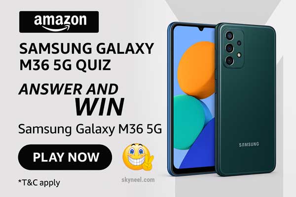 Amazon Samsung Galaxy M36 5G Quiz Answers