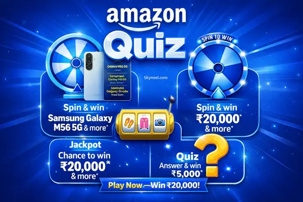 Amazon This Week Quiz Answers – Win Samsung Galaxy M56 5G, ₹20,000 & More Amazon This Week Quiz Answers – Win Samsung Galaxy M56 5G, ₹20,000 & More