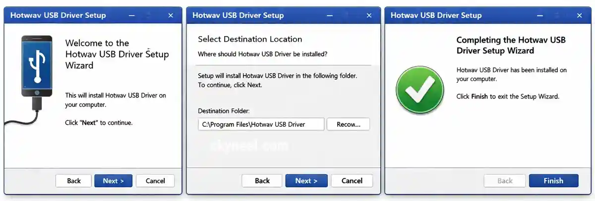 How to install Hotwav USB Driver on Windows for Method 1