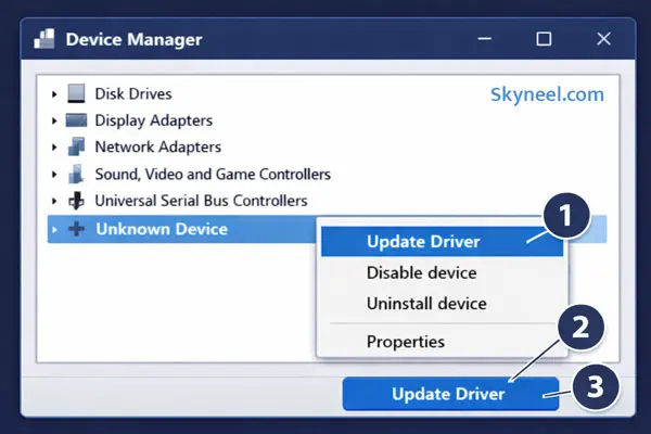 Manual Install Techno USB Driver via Device Manager (Fallback) Manual Install Techno USB Driver via Device Manager (Fallback)