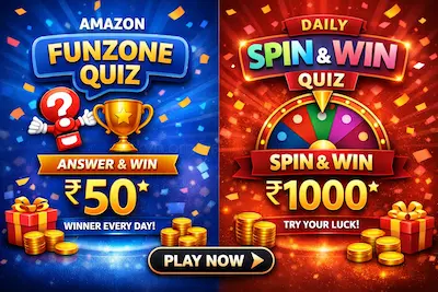Today's Amazon Funzone Quiz Answers Today's Amazon Funzone Quiz Answers