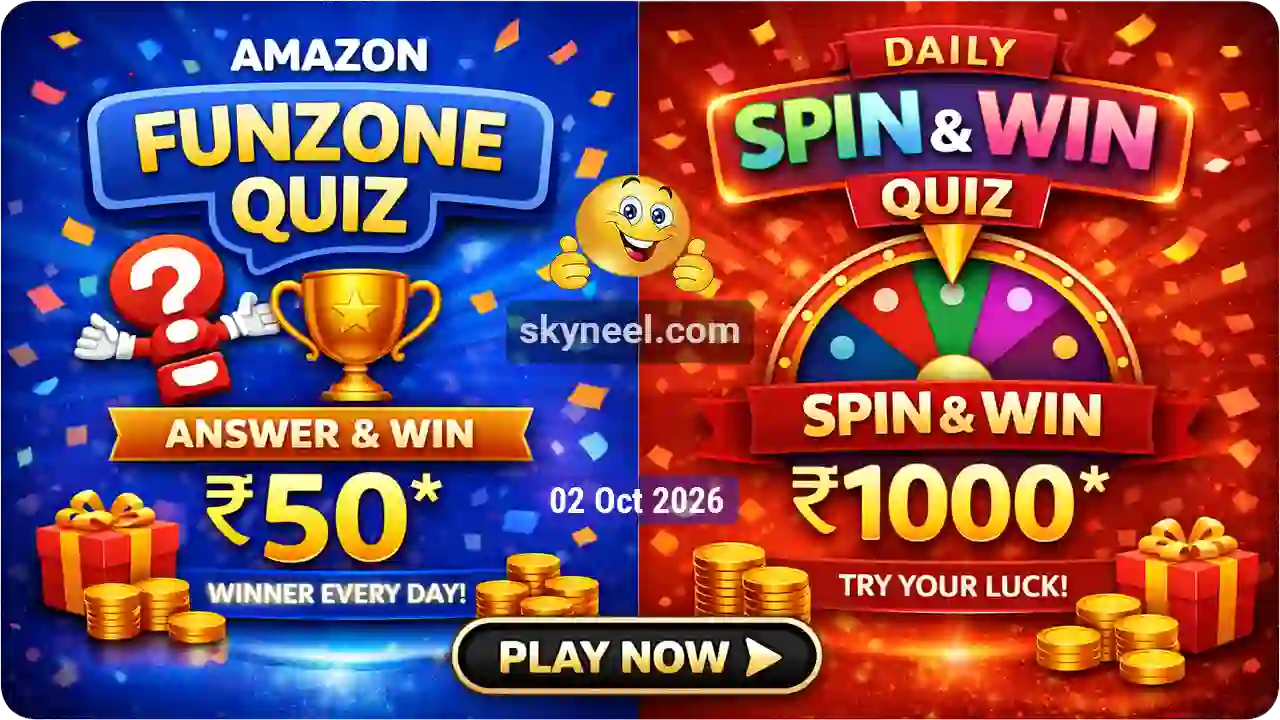 Amazon Quiz Answers Today 02 Oct 2026