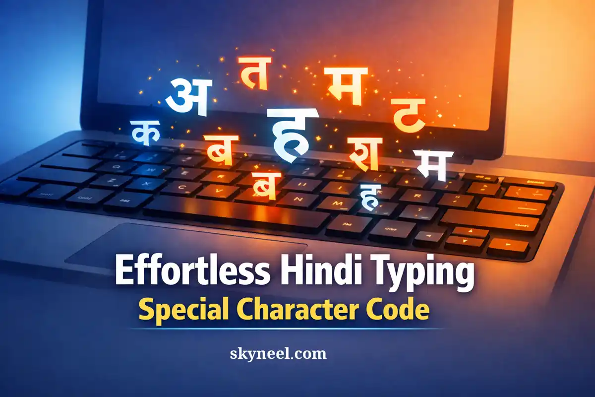 Hindi Typing Special Characters - Skyneel