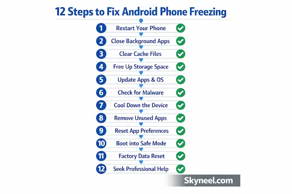 How to fix android phone keep freezing step by step
