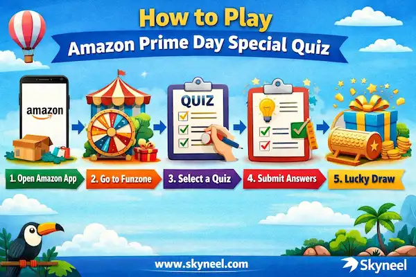 How to play Amazon Prime Day Quiz on Amazon App - Skyneel